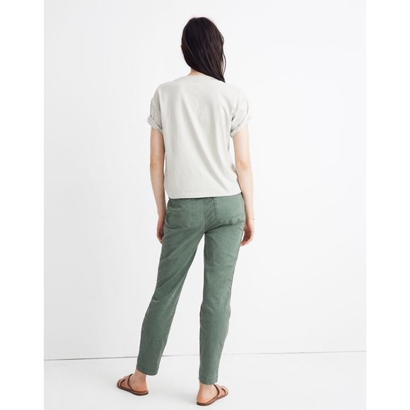 Madewell x Free & Easy | Easy Crop Pocket Tee, Sunfaded Sage XXS - Picture 7 of 8